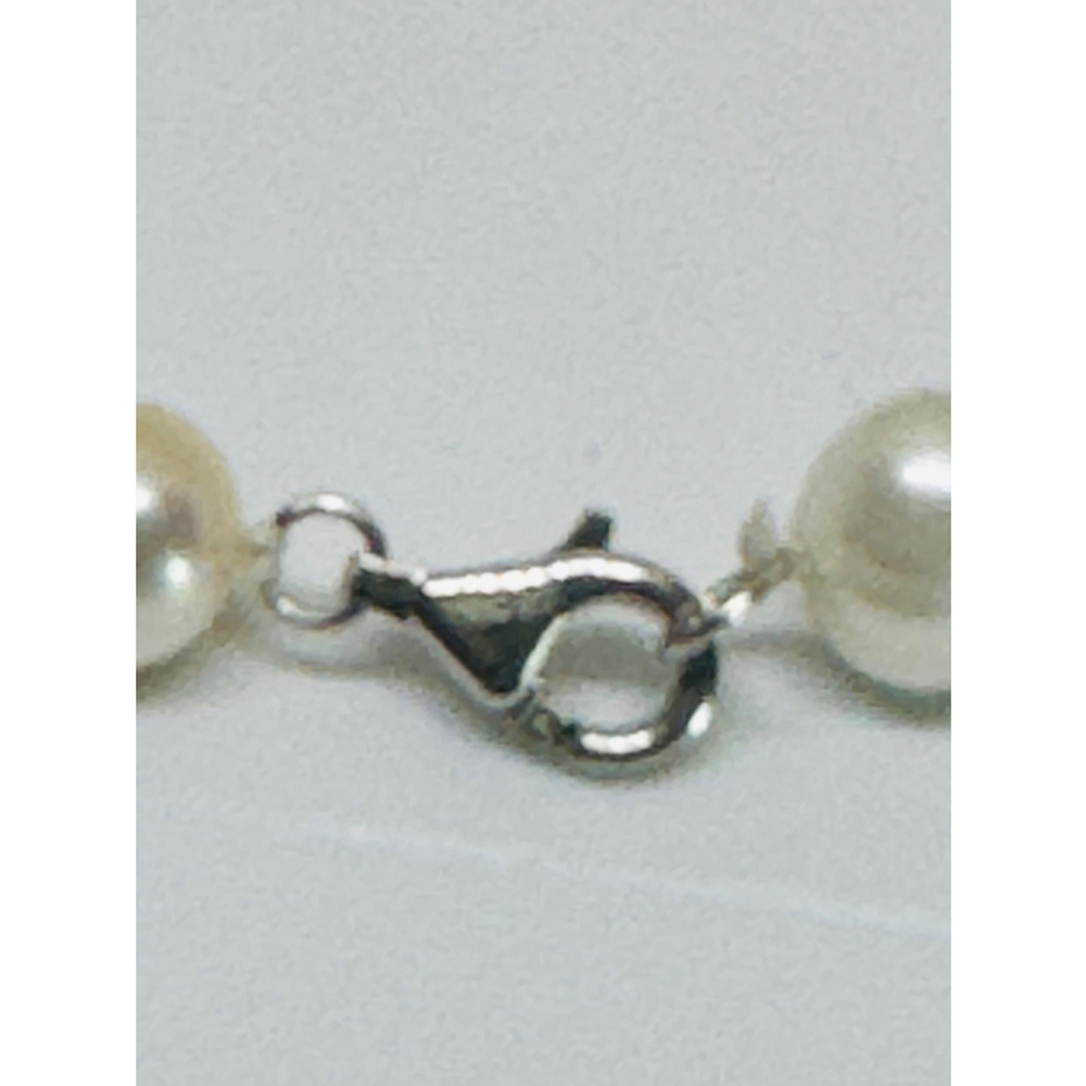 Sterling Three Piece‎ Set: Multi Color Potato Pearl Necklace, Bracelet, Earrings - Picture 7 of 10